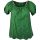 Gumírozott nyakú, vállra húzható, madeirás anyagból készült, rövid ujjú, egyszínű, olasz felsőrész- benetton zöld