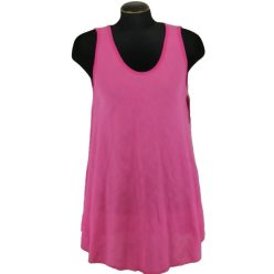   Egyszínű, "A"-vonalú fazonú, géz, ujjatlan felsőrész- pink