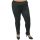 Hosszú szárú sima zsebű, sötét szörke kockás jersey leggings, gumis derekú- sötét  szürke 